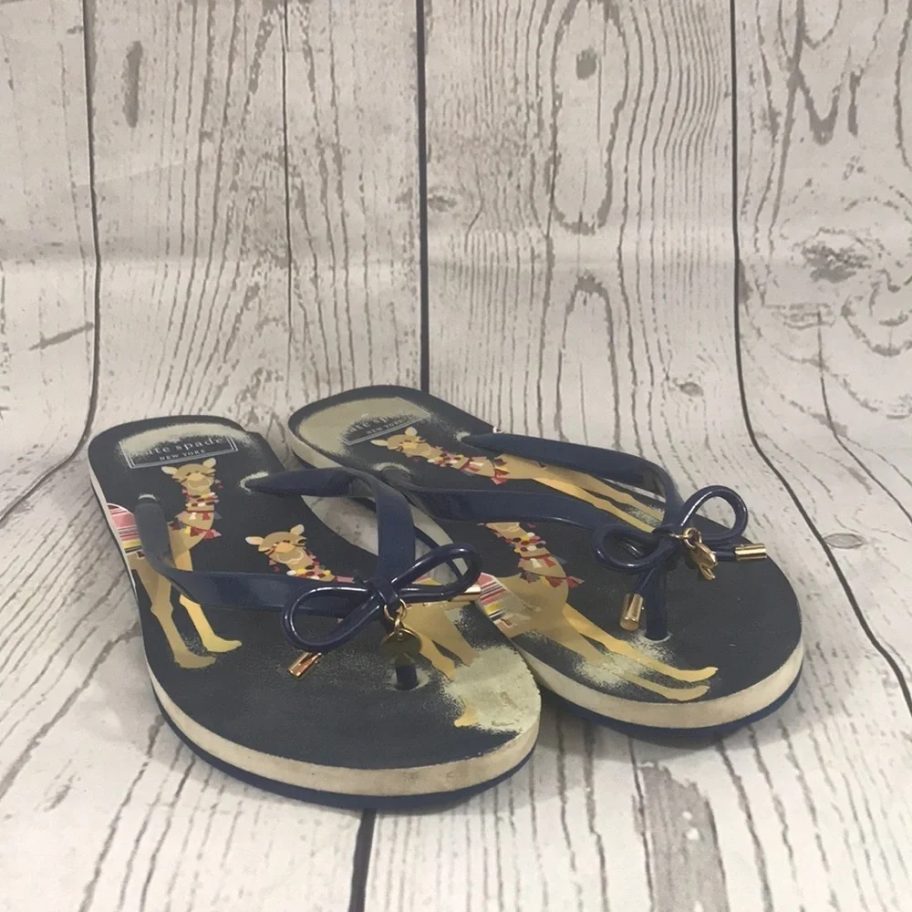 Kate Spade New York Nova Pool Flip Flops Camel 9